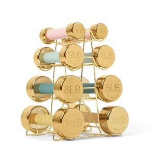 Blogilates 4 Tier Weight Rack - Gold
